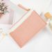 Wallet Card Cases Card Holder Women Zipper Coin Purse PU Leather Stitching Contrast Color ID Card Small Fresh Wallet_viptrois.com