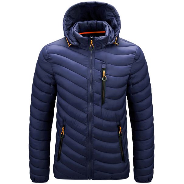 Detachable Hood Lightweight Nylon Jacket For Men – Slim Fit Zip-Up Quilted Coat With Multi-Pockets (Sizes M-6XL, All-Season Urban Wear)_viptrois.com