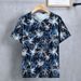 Men's Clothing Plus Size Short Sleeved T Shirt Men's Summer Thin New Fat Man Trendy Printing Loose T Shirt Men's Half Sleeve_viptrois.com