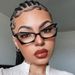 Women's Glasses Light Personality Glasses Frame Personality Elegant Niche Glasses Frame Fashionable And Versatile High End Flat Glasses_viptrois.com