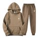 Men's Clothing New Casual Loose Sports Fleece Lined Men's And Women's Hooded Sweatshirt Set_viptrois.com