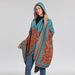 Unisex Scarf Fashion Warm Cloak Shawl Vintage Ethnic Jacquard Cloak Cashmere Split Hooded Cloak_viptrois.com