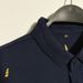 Men's Clothing Summer New Business Casual Polo Shirt Navy Blue Lightning Embroidery Short Sleeved T Shirt POLO Shirt_viptrois.com