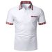 Unbeatable Quality Summer New Men's Short Sleeved Checkered Button Pocket Polo Shirt_viptrois.com