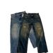 Men's Clothing Washed Cat Whiskers Retro Distressed Jeans American Style Straight Leg Low Rise Trousers_viptrois.com