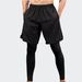 Men's Clothing Men's Leggings Two Piece Fitness Exercise Running Training Casual Stretch Quick Drying Trousers Yoga_viptrois.com
