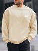 Men's Casual Loose And Simple=Printed Round Neck Long Sleeved Sweatshirt In Autumn And Winter_viptrois.com