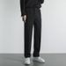 Men's Summer Trousers Lightweight Straight Leg Pants, Airy Comfort Stretch Fabric For Casual Office Wear, Black Khaki Gray White Chino_viptrois.com