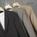 Spring Autumn Trendy Business Men's Suit Sets High End Fashionable Men's Suit Jacket with Straight Leg And Flowing Pants_viptrois.com