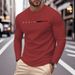 Men's Casual Printed Long Sleeved T Shirt New Tops Hot Selling Bottoming Shirt Trend_viptrois.com