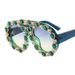 Fashion Double Beam One Piece Large Frame Contrast Color Oval Luxury Emerald Ins Net Red European And American Catwalk Personality Sun_viptrois.com