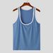 Men's Clothing Summer Men's Slim Thin Fitness Vest Men's I Shaped Sports Training Color Vest_viptrois.com