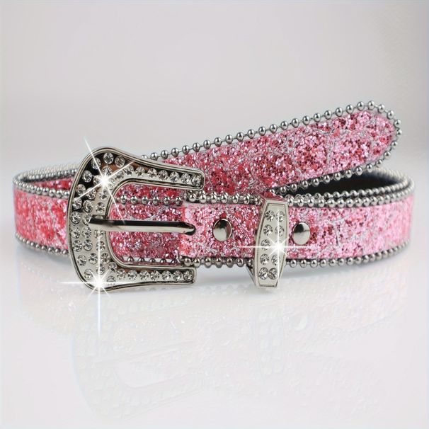 Rhinestone American Ins Style Thin Belt Fashionable Personality Sequin Decoration Versatile Women's Jeans_viptrois.com