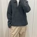 Unisex Zip-Up Knit Cardigan Jacket - Oversized Couple Style, Wavy Texture, Warm Fleece Lining, Grey/Navy/Tan Options_viptrois.com