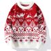 Pure 2024 Autumn Winter Christmas Sweater Men Couple Student Ins Trend Brand Japanese American Retro Thickened Knitwear_viptrois.com