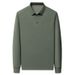 Nordmann Cross-Border Wholesale Men's Long Sleeve Scissor Collar T-Shirt Polo Spring Autumn Middle-Aged Loose Casual Versatile_viptrois.com