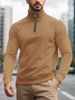 Men's Sweater Autumn And Winter New American Men's Casual German Velvet Thermal Zipper Men's Sports Sweater_viptrois.com