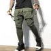 Men's clothing hip-hop multi-pocket leggings casual sports fashion trendy street workwear leggings_viptrois.com