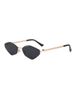 Fashion Diamond Shaped Small Metal Frame Sunglasses Simple Beach Sunshade Sunglasses Sunglasses Female T1372_viptrois.com