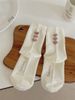 Unisex Soft Cotton Crew Socks With Flocked Heart Design – Breathable & Comfortable – Classic Neutral Colors – Perfect For Everyday Wear_viptrois.com
