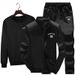 Men's 3-Piece Casual Sportswear Set – Trendy Hoodie, Jogger Pants & Beanie (M-XXXXL) | Korean Street Style_viptrois.com