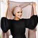 Women's Scarves New Lazy Chiffon Convenient Headscarf Magnet Buckle Fixed Anti Drop Solid Color Versatile Scarf Spot_viptrois.com