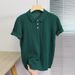 High Grade Temperament Knitted Polo Shirt Men's Thin Breathable Jacquard Texture Slim Short Sleeved Trend_viptrois.com