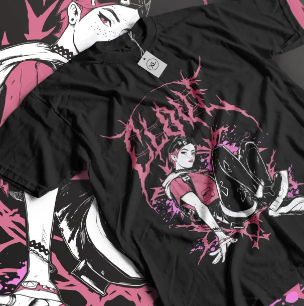 Anime Vintage T-Shirt Mens Womens Tees Top Horror Anime GifT Shirt Mens Womens Tees Top Girl Anime All Time Anime Shirt_viptrois.com