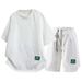 Men's 2-Piece Short Sleeve T-Shirt & 5-Inch Shorts Set | Casual Athletic Summer Outfit | Soft Breathable Fabric | Multiple Colors_viptrois.com