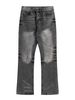 Men's Clothing Retro Vintage Washed Black 646 Flared Jeans_viptrois.com