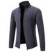 Men's Clothing Casual Sweater Trendy Fashion Stand Collar Knitted Cardigan Jacket_viptrois.com