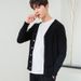 Spring And Autumn V-Neck Cardigan Men's Wool Thin Loose Korean Style Cashmere Knitted Sweater Jacket Trendy Youth_viptrois.com