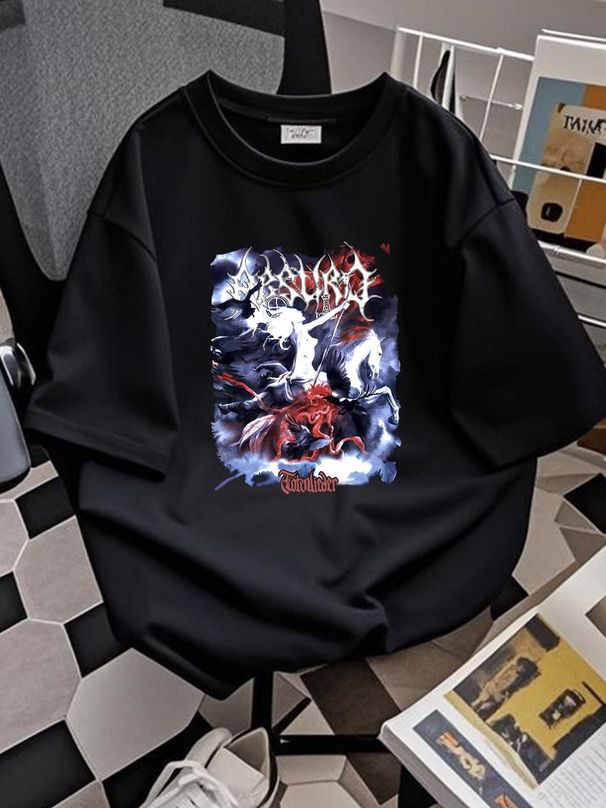 Absurd Ger National Socialist Cotton Black All Size Unisex Tee Shirt AB210 Comfortable Homme Stretched Versatile Top For Everyday Wear Streetwear_viptrois.com