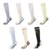 Professional muscle sports yoga socks women's summer thin long tube Pilates silicone non slip pressure slimming calf socks_viptrois.com