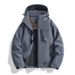 Men's Clothing Graphene Winter Coat With Detachable Hood, Windproof & Thermal Insulated, Thickened Outdoor Sports Jacket For Cold Weather_viptrois.com
