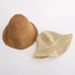 Women's Summer Simple Handmade Grass Knitted Hook Needle Fisherman's Large Edge Foldable Sun Shade Hat_viptrois.com