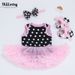 Baby clothes reborn baby clothes 55cm simulation doll clothes sleeveless pajamas dress shoes headdress set_viptrois.com