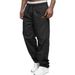 Men's Clothing Youth Sports Pants Overalls Tether Loose Fashion Casual Straight Pants_viptrois.com