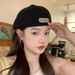 Korean Style Black Beret For Women, Spring And Summer, Breathable Woven, Reversible, Thin Forward Cap, Large Head_viptrois.com