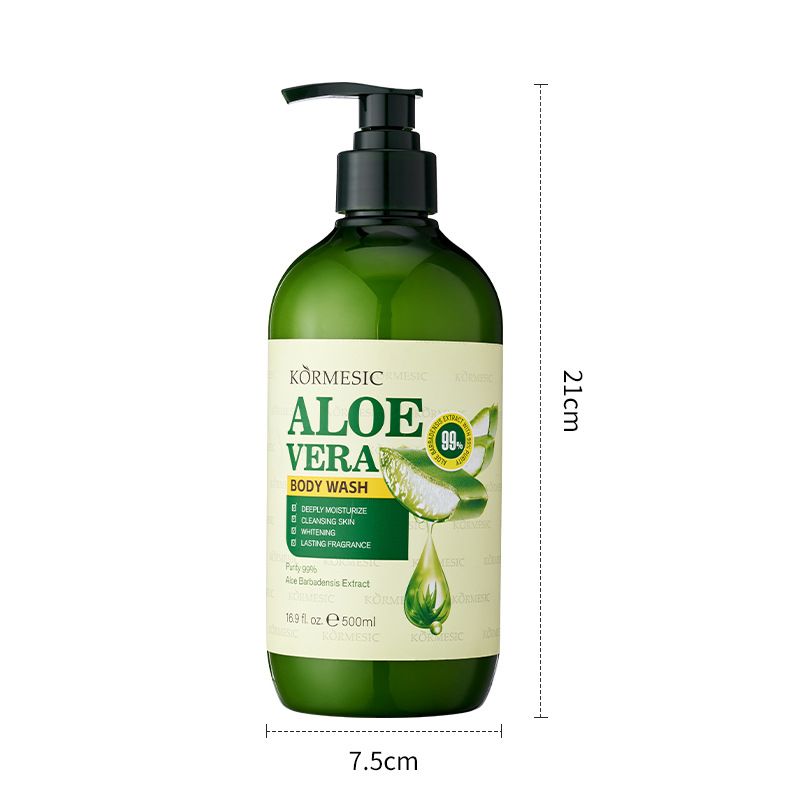 KORMESIC Aloe Body Wash 500ml Hydrating Home Pack_viptrois.com