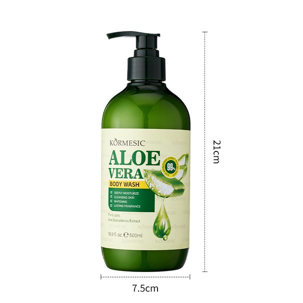 KORMESIC Aloe Body Wash 500ml Hydrating Home Pack_viptrois.com