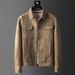 Spring And Autumn Jacket For Men 2023 New Style Cool Trendy Brand High-end Casual Fashion Suede Men's Coat_viptrois.com