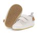 Spring and Autumn 0-1 Year Old Baby Toddler Shoes PU Velcro Baby Boys and Girls Wave Shoes Indoor and Outdoor Leather Shoes with Soft Sole_viptrois.com