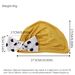 Summer Women's Sun Hat – Yellow Washable Sports Hat With Polka Dots & Cute Bow (Western-Style Slim Arc Design, UV Protection)_viptrois.com