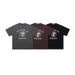 American Street Style Foam Letter Print Short Sleeve Unisex Summer Design Loose Casual Five-Point Top_viptrois.com