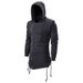 "Men's Dark Zip-Up Hoodie With Kangaroo Pocket - Oversized Fit Cotton Blend Streetwear For Casual Wear (Black, Dark Grey)"_viptrois.com