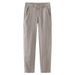 Men's Clothing Linen Casual Pants Summer Thin Linen Pants Slim Retro Straight Trousers High Quality Cotton Linen Pants_viptrois.com