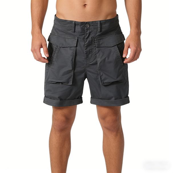 Men's Clothing Men's Style Stretch Cargo Shorts Ins Style Loose Casual Mid Length 4 Quarter Pants For Formal & Casual_viptrois.com