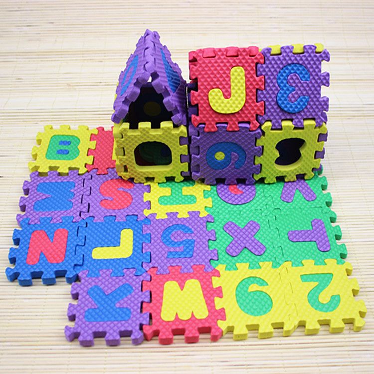 Kid's Toys Children's Educational Toys Alphanumeric Foam Puzzle 36 Pieces Thick Version_viptrois.com