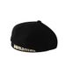 Fashionable Pumpkin Spring and Autumn Fabric Korean Version Letter Art Painter Trendy Embroidered Belle Hat Girl_viptrois.com